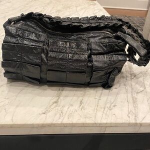 Miu Miu Authentic Black Textured Shoulder Bag